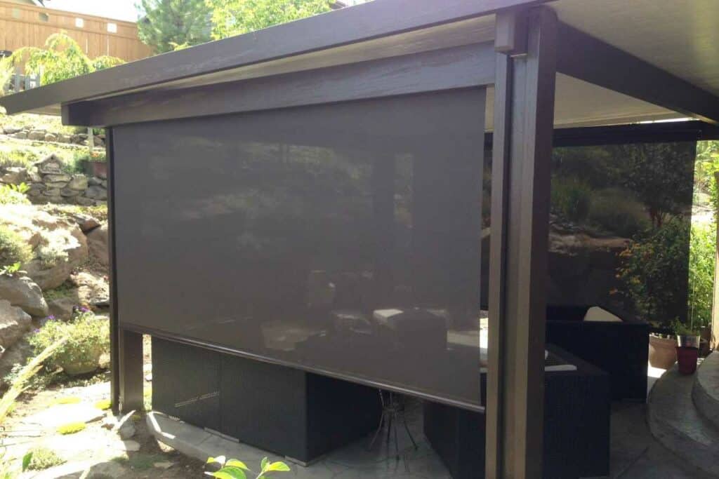 solar drop screens enhance privacy Patio Covers