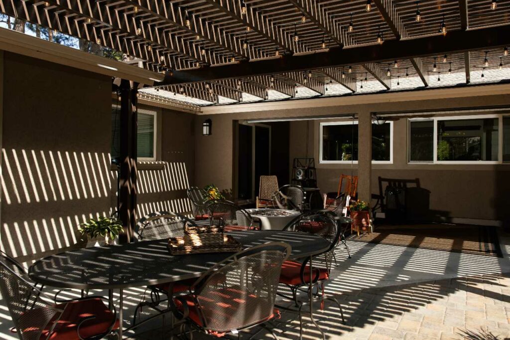 integrating lighting and landscaping in pergola selection Patio Covers Unlimited