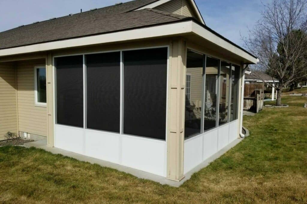screen room installation in Bend, OR