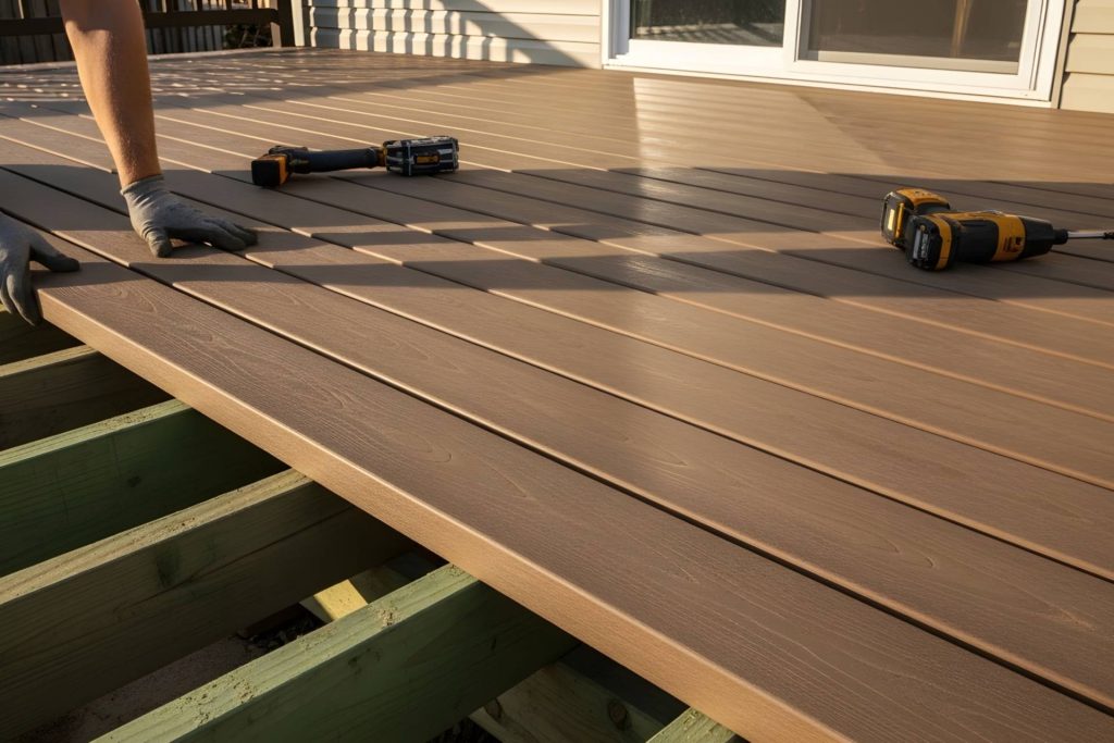 deck installation project in Kennewick, WA